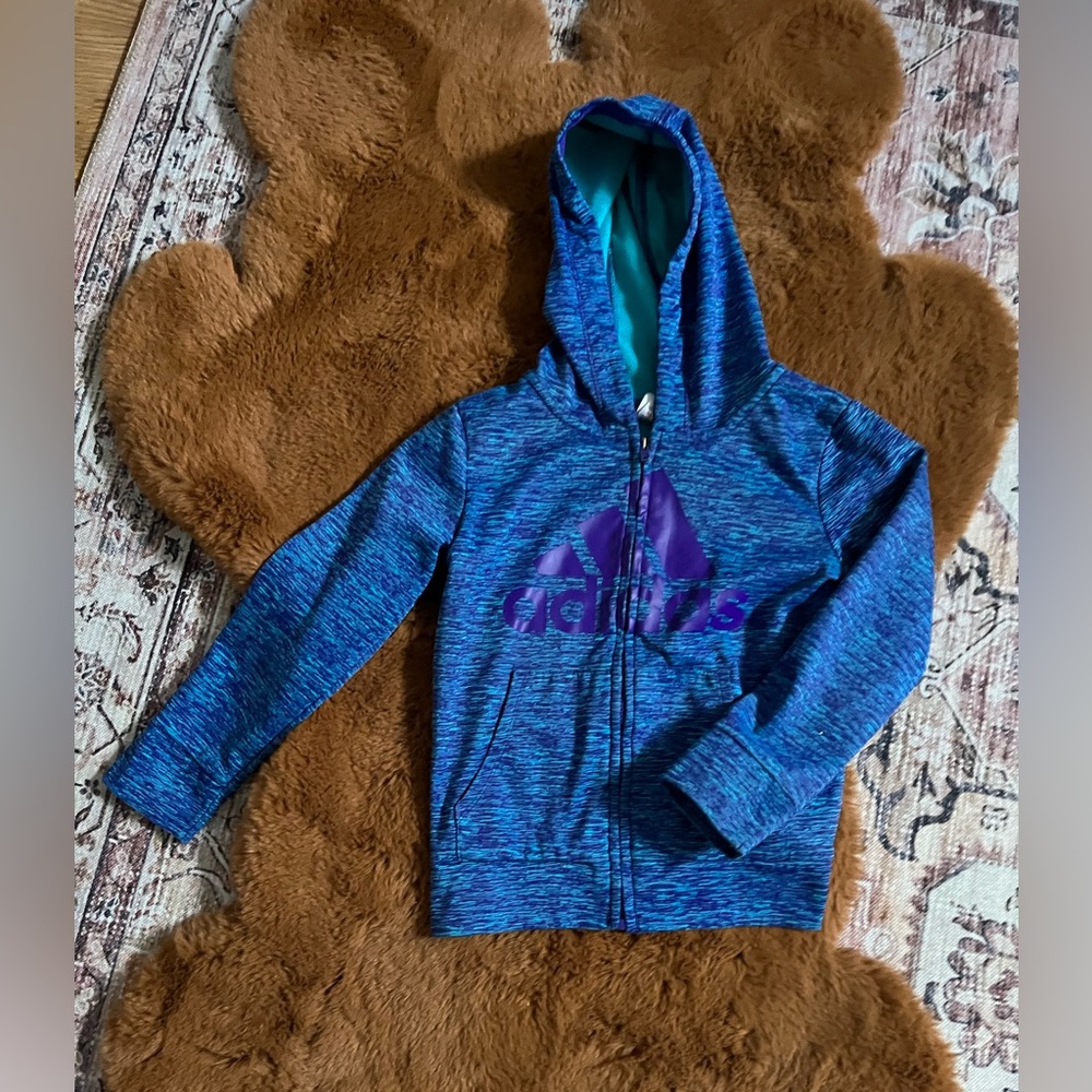 Zip up adidas hoodie with pockets